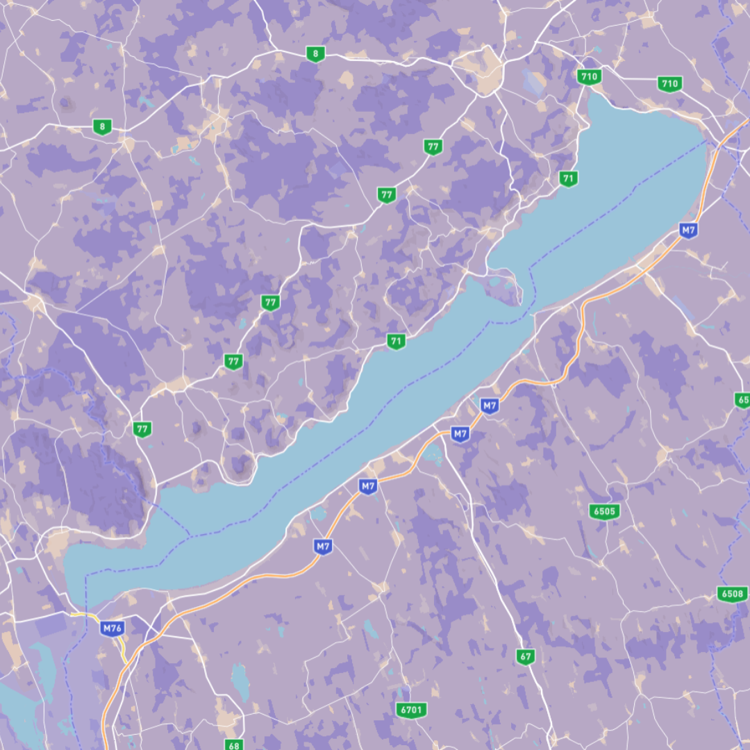 After zooming in on my home country's lake, I started to play around with colors again.